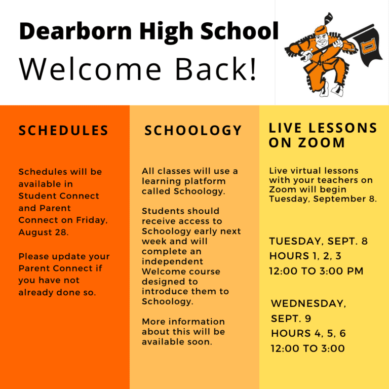 More Welcome Back Information