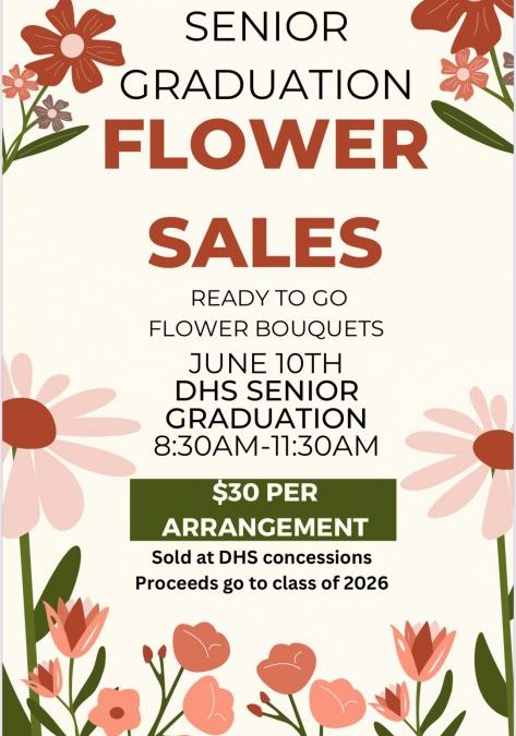 Senior Graduation Flowers to be Sold at Commencement