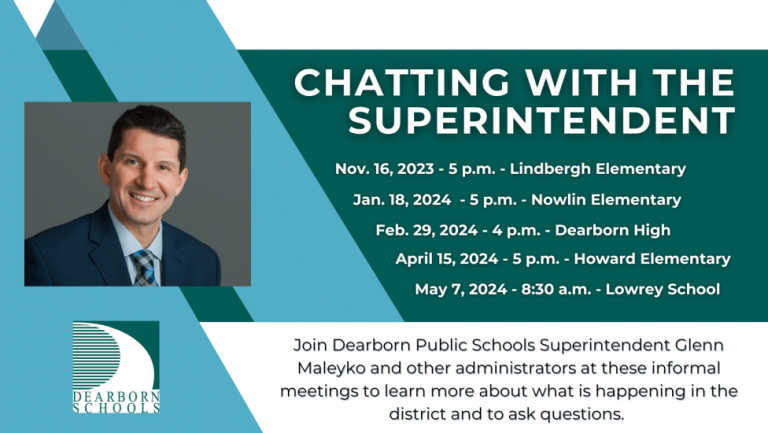 Chatting with the superintendent flyer