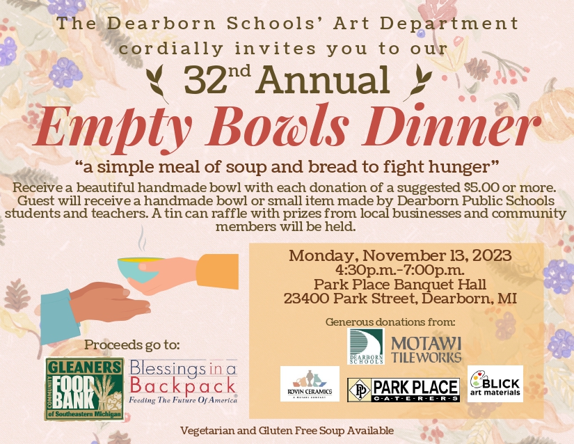 Empty Bowls fundraiser helps students and families in needs